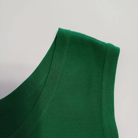 Misook Green Sleeveless Knit Tank Top Shell Size XL - Picture 8 of 9